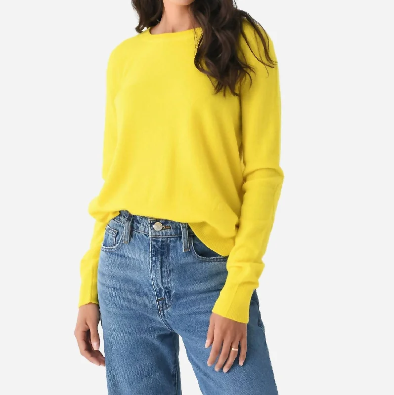 Affordable Women's Attire Shop The Hottest Deals Patchwork Pullover In Lemonade