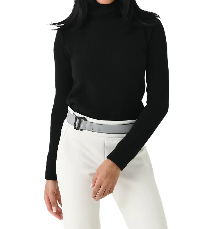 Women's Casual Attire Unbeatable Prices Avery Turtleneck Sweater In Caviar