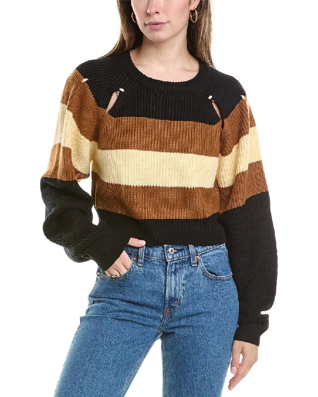 Women's Stylish Outdoor Outfit Essentials On Sale Avantlook Stripe Sweater