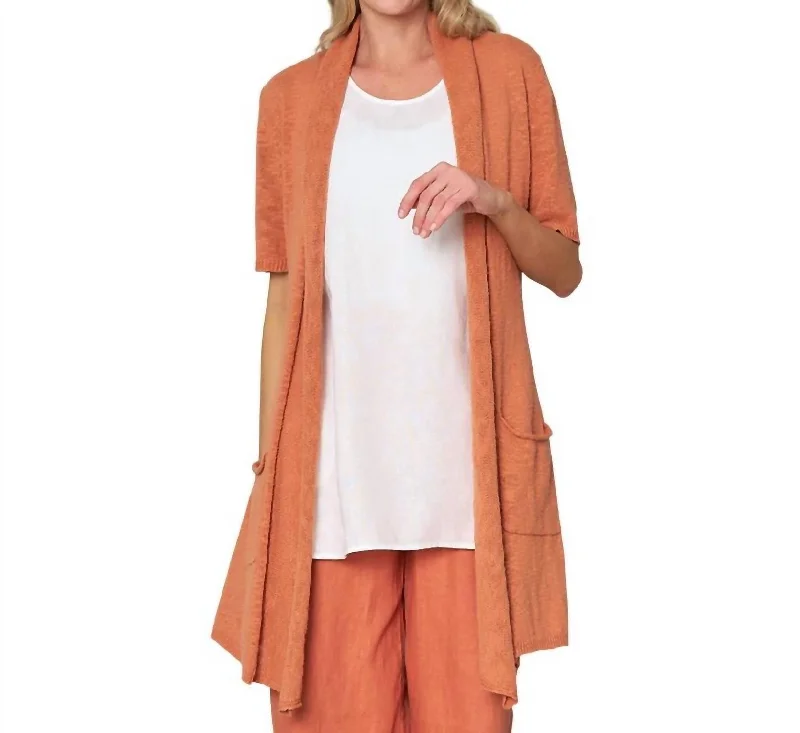 Women's Fashion-Forward Apparel Stylish Statements No Regrets Cardigan In Sunset