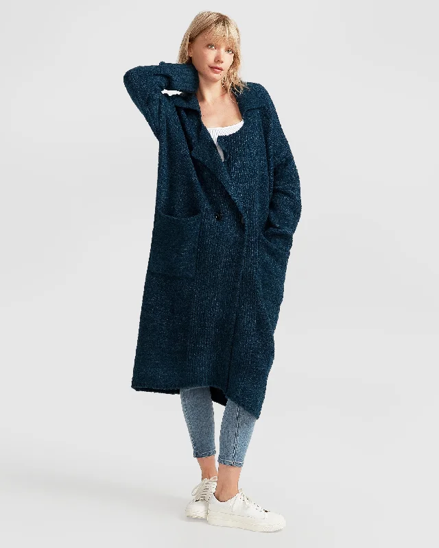 Women's Contemporary Apparel Embrace New Fashion Born To Run Sustainable Sweater Coat Women's Contemporary Apparel Embrace New Fashion Born To Run Sustainable Sweater Coat