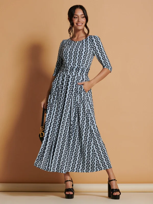 Women's Athletic Garments Special Offer Jolie Moi Cierra 3/4 Sleeve Maxi Dress, Light Blue Women's Athletic Garments Special Offer Jolie Moi Cierra 3/4 Sleeve Maxi Dress, Light Blue