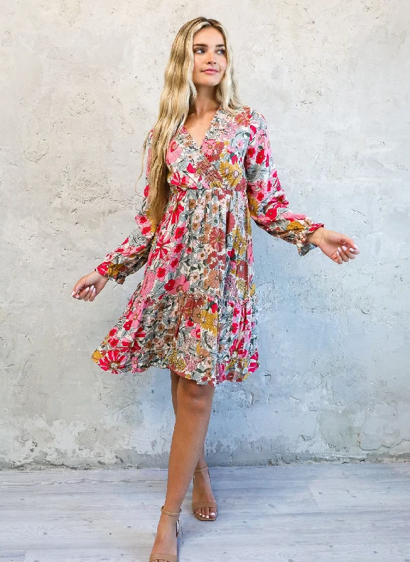 Women's Holiday Outfit Street Chic Discounts Asher modest midi dress in sherbert