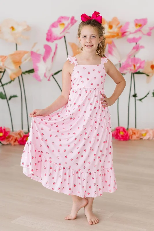 Women's Occasion Wear Clothing Explore What'S New Sweet Strawberries Ruffle Maxi Dress Women's Occasion Wear Clothing Explore What'S New Sweet Strawberries Ruffle Maxi Dress