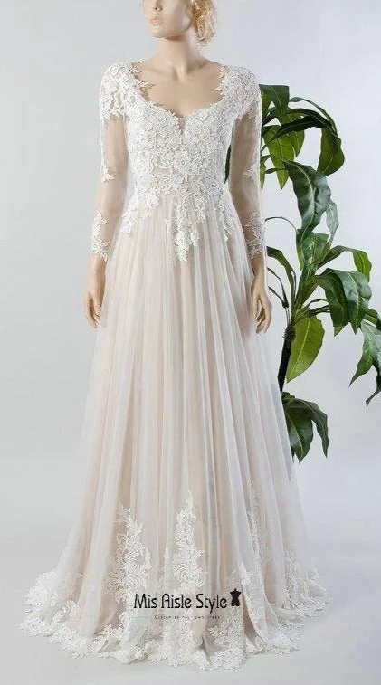 Women's Casual Garments You'Ll Love Us Because Modest Long Sleeve Lace Wedding Dress Women's Casual Garments You'Ll Love Us Because Modest Long Sleeve Lace Wedding Dress