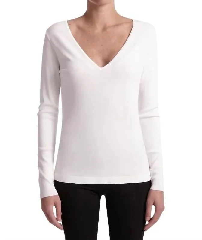 Women's Stylish Casual Garments Everyday Elegance Sale Loyalty Top In White