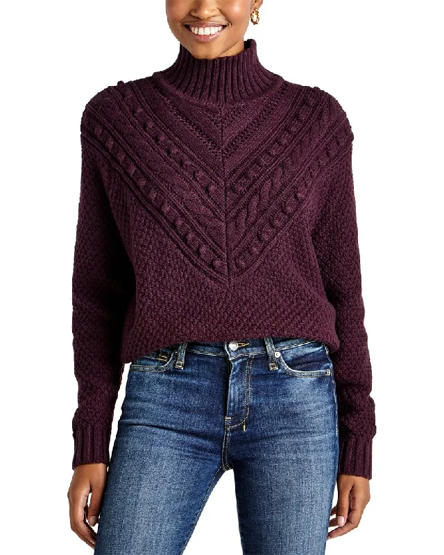 Modern Women's Attire Limited Time Flash Sale Splendid Maggie Turtleneck Wool-Blend Sweater Modern Women's Attire Limited Time Flash Sale Splendid Maggie Turtleneck Wool-Blend Sweater