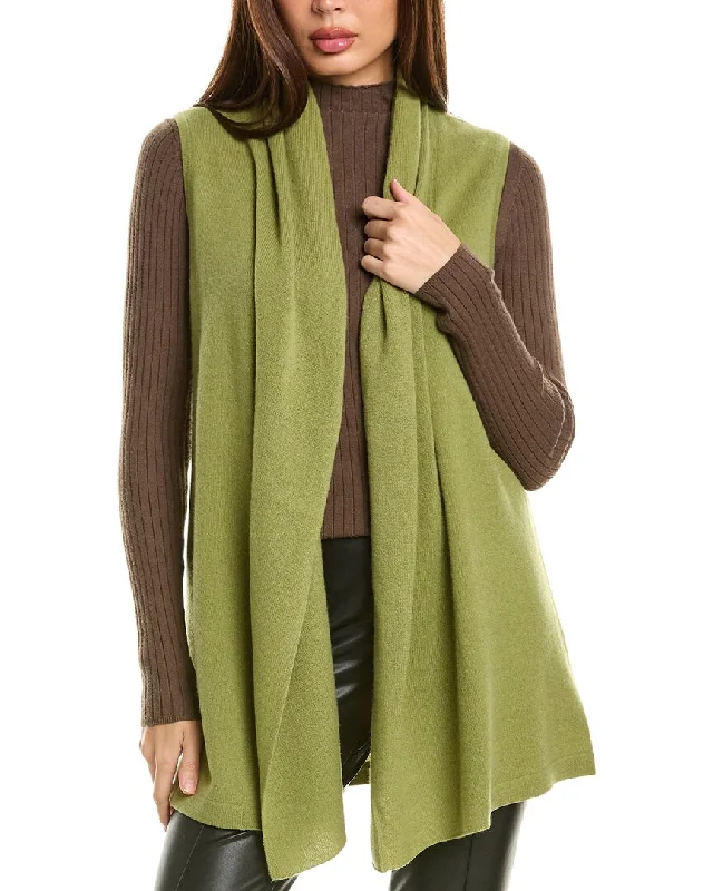 Women's Transitional Attire Everyday Elegance Sale InCashmere Sleeveless Cashmere Cardigan Women's Transitional Attire Everyday Elegance Sale InCashmere Sleeveless Cashmere Cardigan