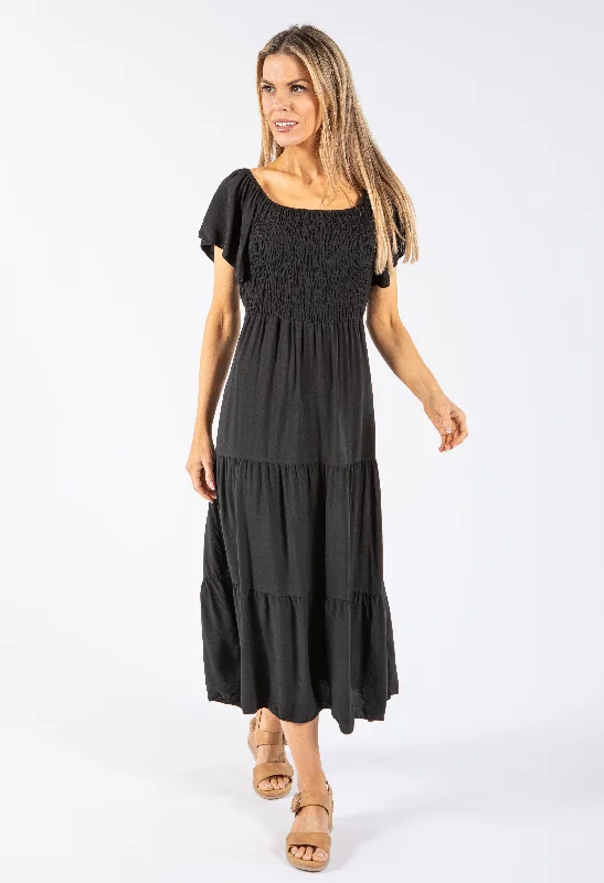 Stylish And Comfortable Clothing For Women Stylish Deals Smocking Bodice Dress