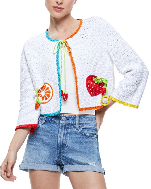 Women's Elegant Formal Outfit Laid-Back Fashion Offers alice + olivia Anderson Tie Cardigan Women's Elegant Formal Outfit Laid-Back Fashion Offers alice + olivia Anderson Tie Cardigan
