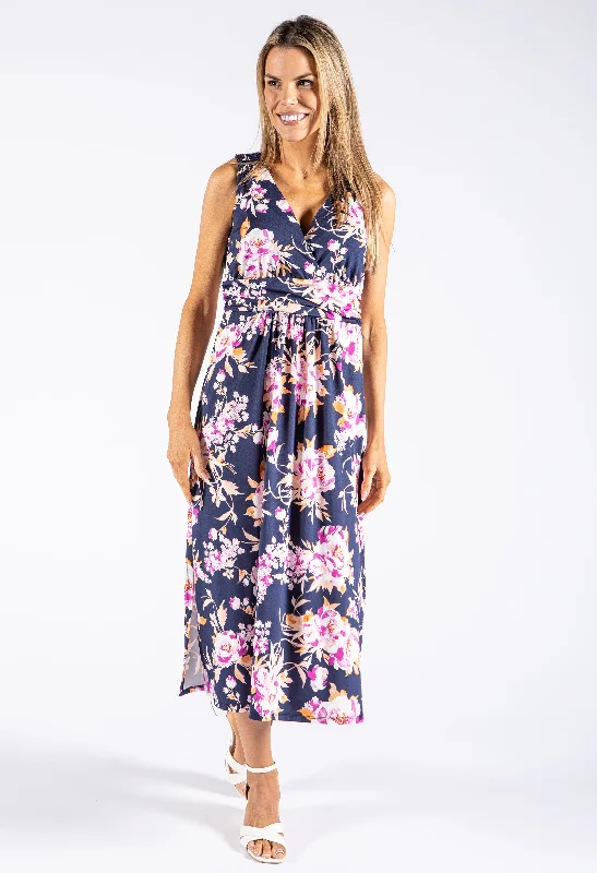 Women's Clothing Apparel Best Deals Of The Season Floral V Neckline Dress