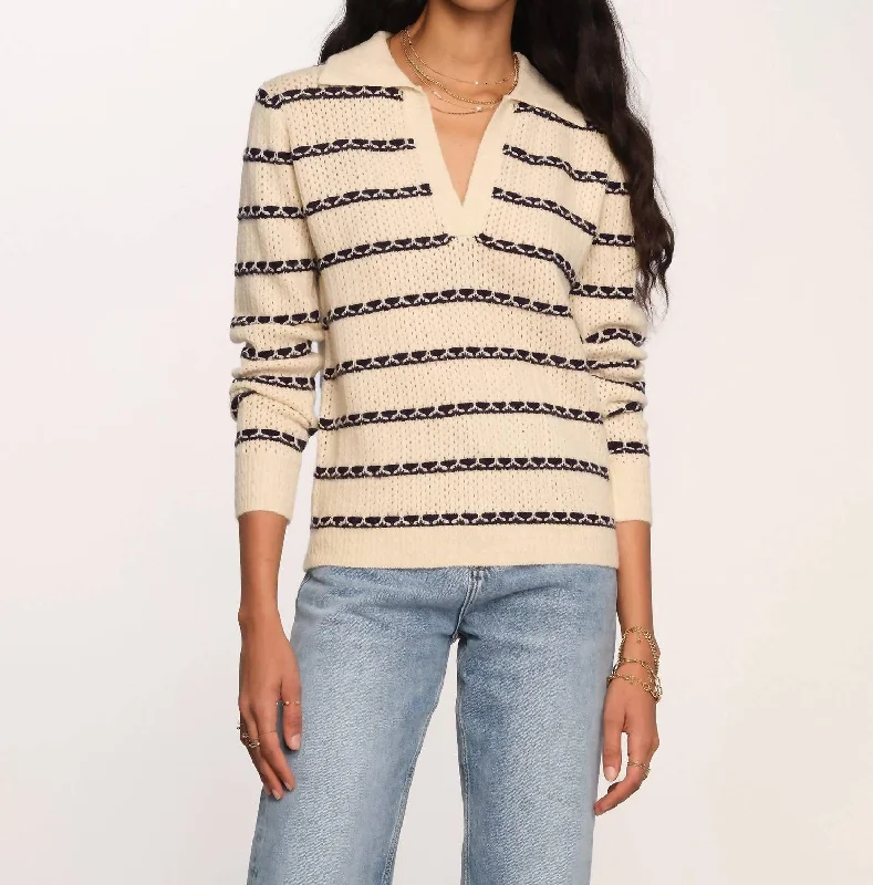 Elegant Women's Evening Garments Unleash Your Trendy Side Briar Sweater In Ivory