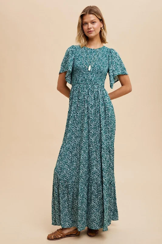 Women's Formal Event Clothing Spring Fashion Emily modest maxi dress in pine