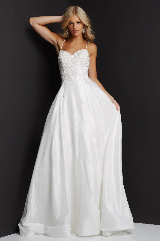 Women's Clothes For Outdoor Events Stylish Deals Jovani 06796 Spaghetti Straps Long Wedding Dress Women's Clothes For Outdoor Events Stylish Deals Jovani 06796 Spaghetti Straps Long Wedding Dress