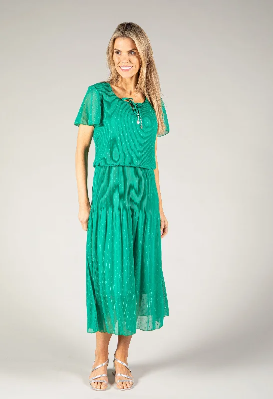 Women's Outdoor Activity Garments Comfortable Chic Tie Neck Midi Dress