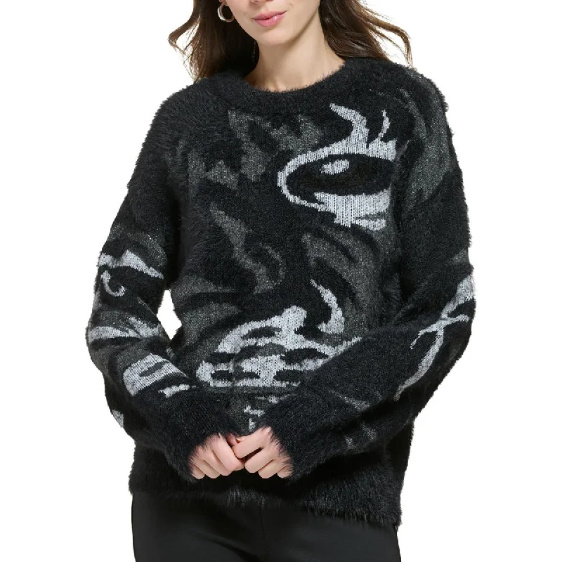 Stylish Outerwear Clothes For Women Find Your Unique Flair Womens Knit Printed Pullover Sweater