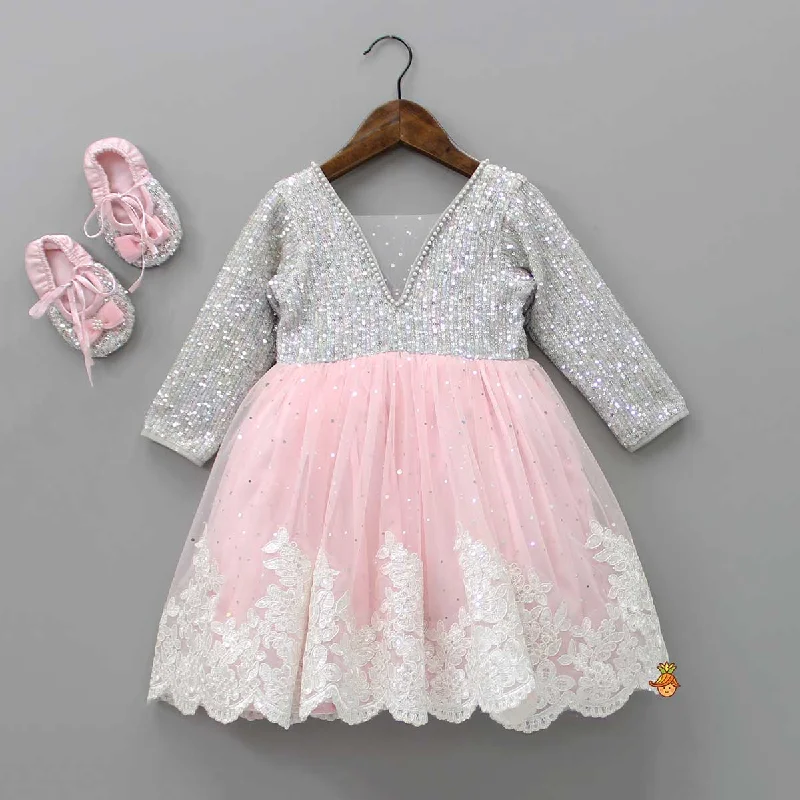 Charming Women's Holiday Apparel Cozy Comfort Style Sale Sequins Work Pink Dress With Booties Charming Women's Holiday Apparel Cozy Comfort Style Sale Sequins Work Pink Dress With Booties