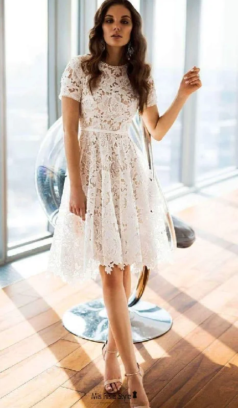 Women's Seasonal Clothes Ride The Style Wave Short Bohemian Wedding Dress