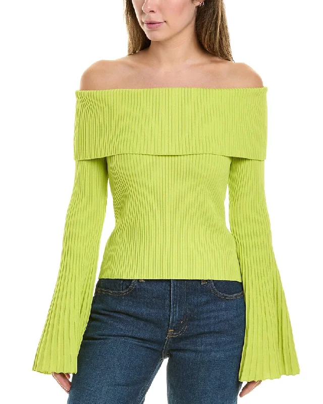 Casual Attire For Women Classic Modern Offers BCBGMAXAZRIA Off Shoulder Sweater