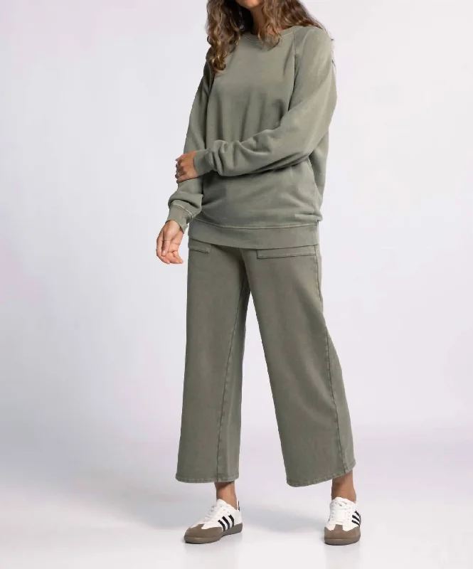 Women's Athletic Apparel Winter Warehouse Sale Jaime Sweatshirt In Olive