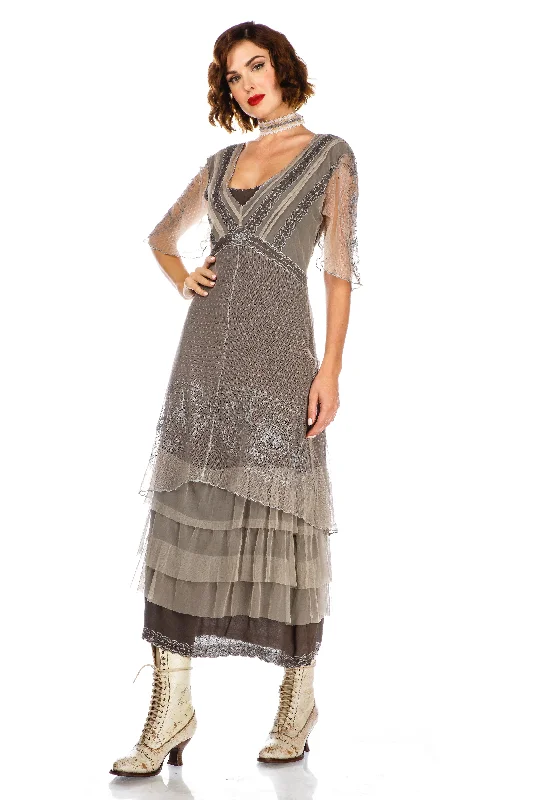 Chic Clothes For Women Absurdly Cheap Sale Sylvia 1920s Titanic Style Dress in Slate Chic Clothes For Women Absurdly Cheap Sale Sylvia 1920s Titanic Style Dress in Slate