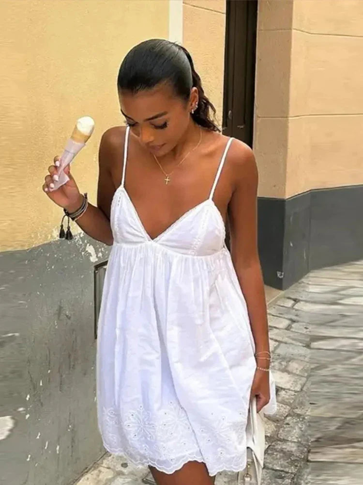 Women's Athleisure Apparel Swimwear Summer Blowout Lace Up Sling Sleeveless V Neck High Waist Backless Maxi Dress Women's Athleisure Apparel Swimwear Summer Blowout Lace Up Sling Sleeveless V Neck High Waist Backless Maxi Dress