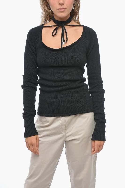 Charming Women's Garments Discover Now The Attico Deep-neckline HEATHER Sweater
