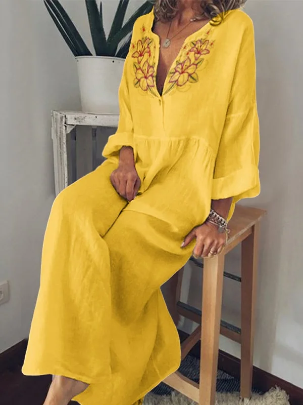 Charming Women's Holiday Apparel Laid-Back Fashion Offers Women's Bohemian Print Casual Maxi Dress Charming Women's Holiday Apparel Laid-Back Fashion Offers Women's Bohemian Print Casual Maxi Dress