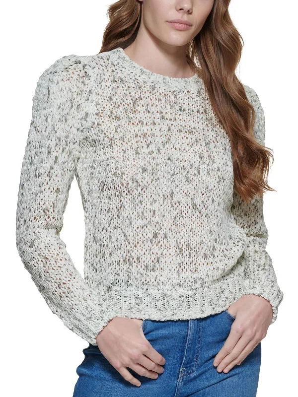 Women's Tailored Outfit Trendy Threads Womens Speckled Pullover Crewneck Sweater