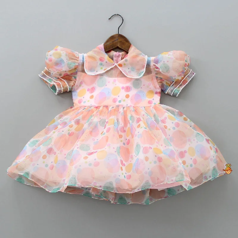 Women's Plus-Size Outfit Comfortable Chic Colourful Bubbly Flared Dress