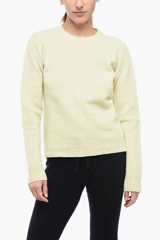 Women's Elegant Apparel Trend Forward Threads Jil Sander Crew Neck HARMONY Wool Pullover Women's Elegant Apparel Trend Forward Threads Jil Sander Crew Neck HARMONY Wool Pullover