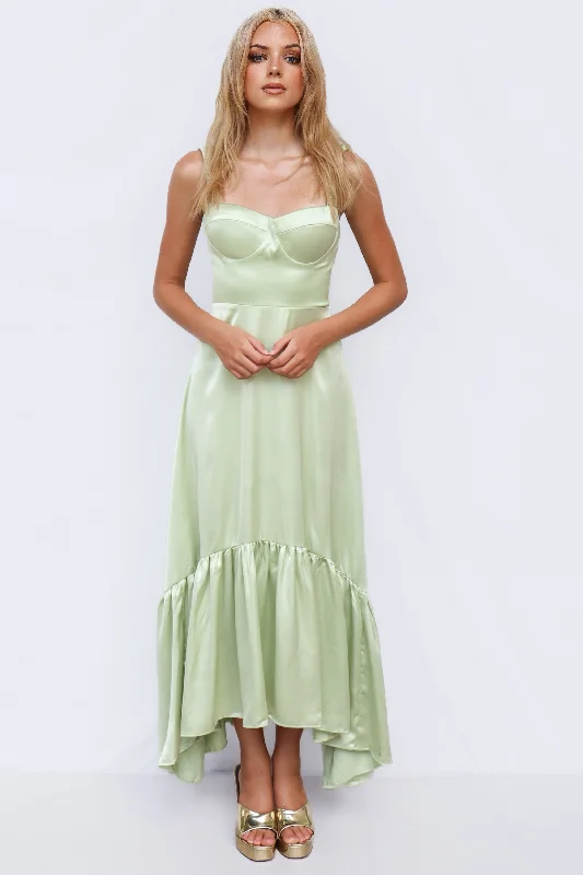 Affordable Women's Clothes Massive Selection Sale Charming Maxi Dress - Pistachio