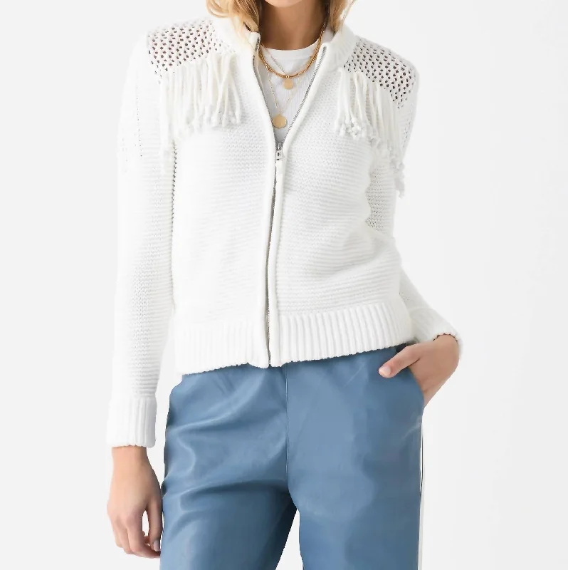 Women's Stylish Vacation Attire You'Ll Love Us Because Glenda Cardigan In Off White