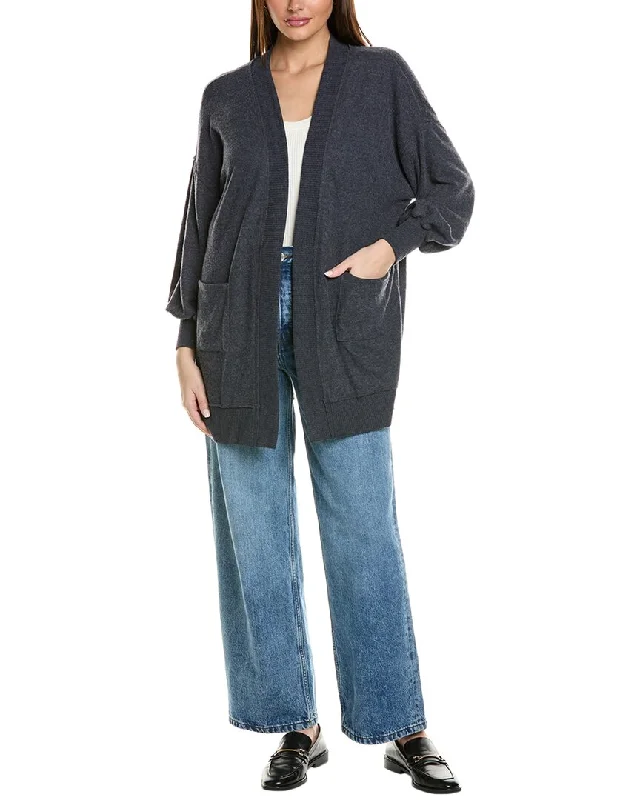 Women's Active Outfit For Fitness Flash Sale Fever Project Social T Just Relax Heathered Cozy Seamed Cardigan