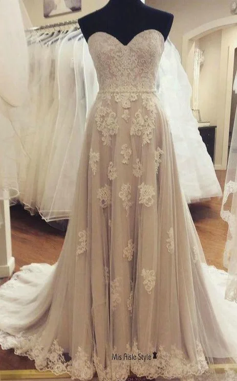 Women's Professional Attire Inspired By You, Designed For You A line Sweetheart Neckline Wedding Dress Women's Professional Attire Inspired By You, Designed For You A line Sweetheart Neckline Wedding Dress