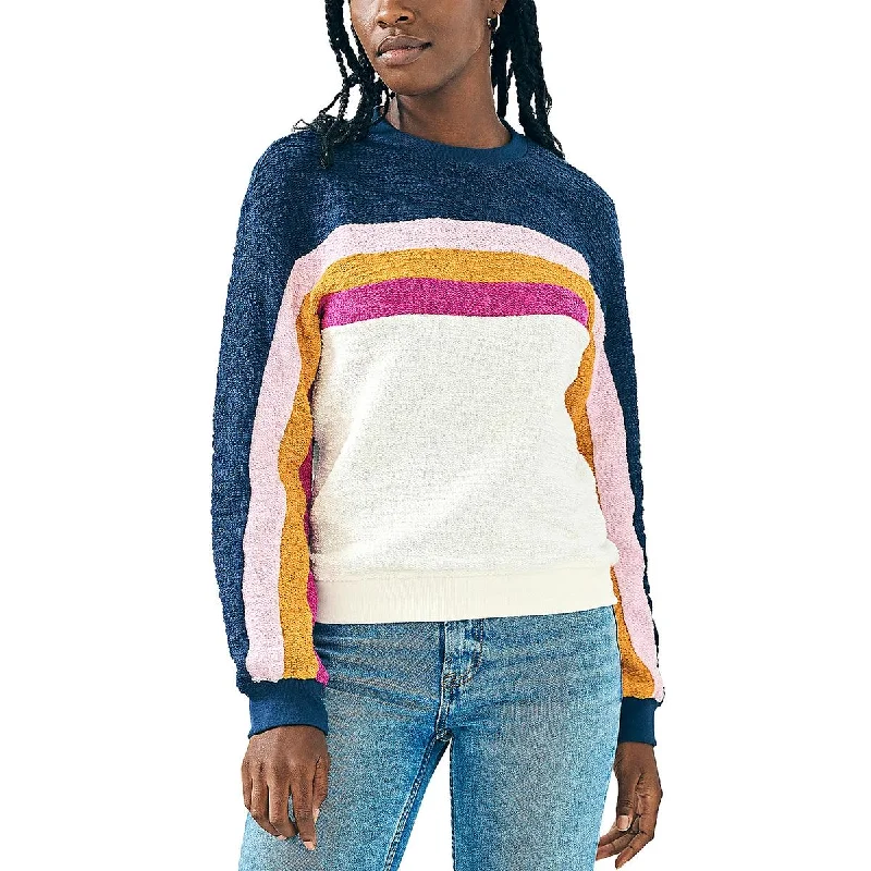 Women's Clothing Limited Stock Womens Organic Cotton Striped Pullover Sweater