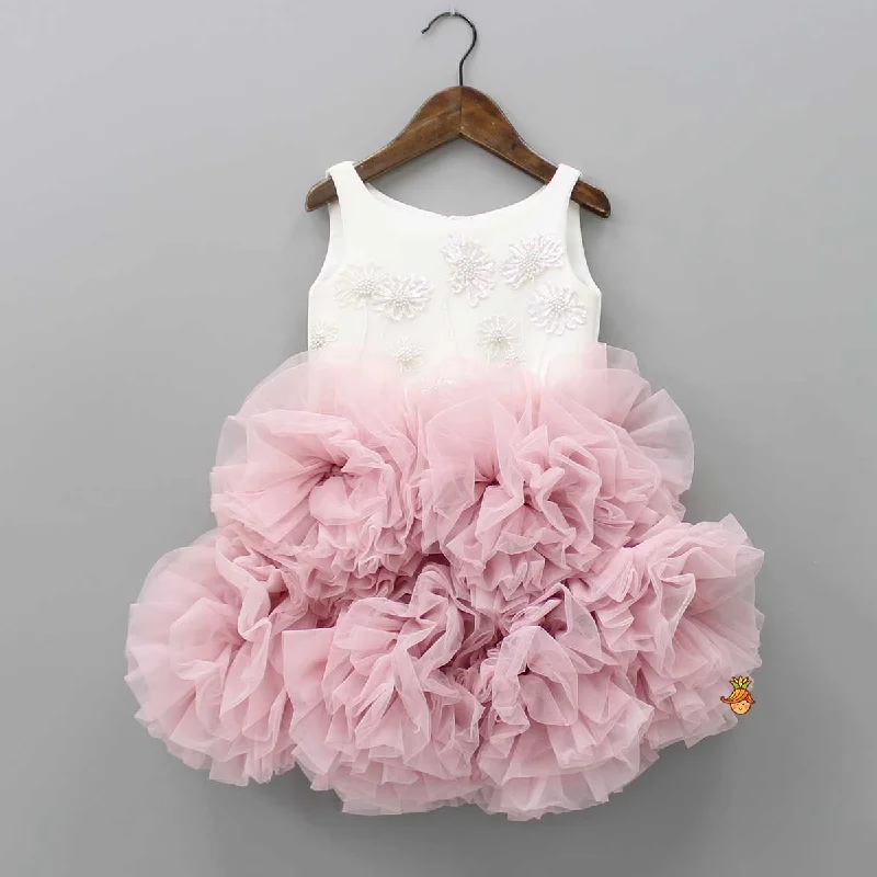 Women's Trendy Activewear Apparel Modern Chic Discounts Beautiful Cut Dana And Sequins Work Ruffled Dress