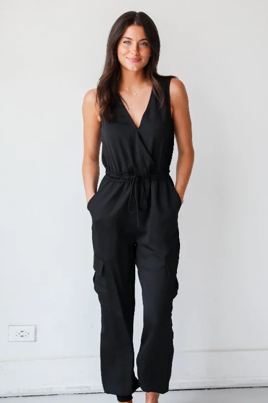 Affordable Luxury Women's Apparel Athleisure Style Sale FINAL SALE - Flawless Comfort Black Jumpsuit Affordable Luxury Women's Apparel Athleisure Style Sale FINAL SALE - Flawless Comfort Black Jumpsuit