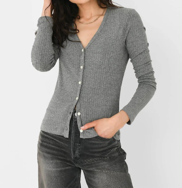 Women's Evening Attire Flash Sales Ava Cardigan In Milano Grey