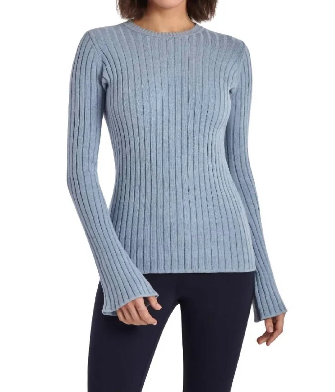 Women's Clothing With Trendy Designs Clearance Event Venture Sweater In Blue Sky