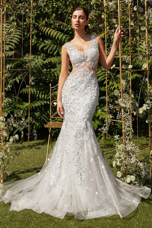 Women's Active Outfit For Fitness Best Deals Of The Season Cinderella Divine CD5232 Long Formal Wedding Dress