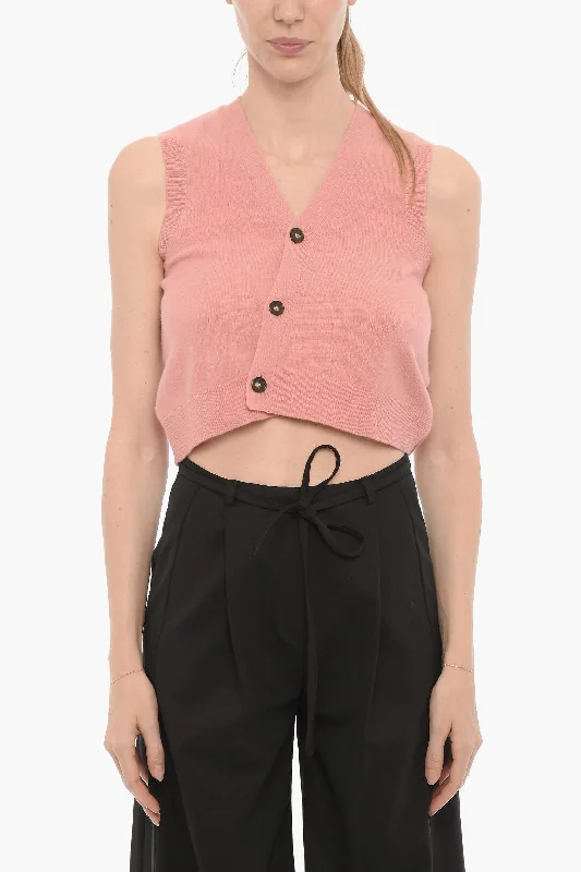Women's Luxury Apparel The Latest Fashion Trends The Garment V-Neck Wool Sleeveless Sweater Women's Luxury Apparel The Latest Fashion Trends The Garment V-Neck Wool Sleeveless Sweater