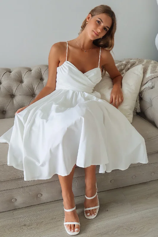 Comfortable Women's Clothes Embrace New Fashion Schyler Midi Dress - White