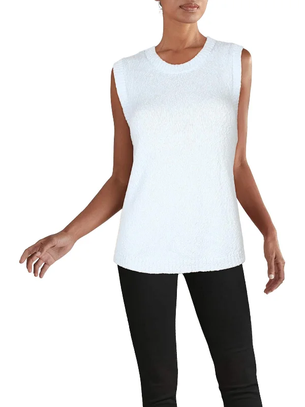 Women's Chic Outerwear Attire Explore What'S New Womens Ribbed Trim Sleeveless Tank Top Sweater