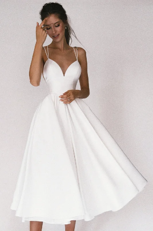 Women's Loungewear Clothes Trendy Threads Aisle Soft White Satin Midi Dress
