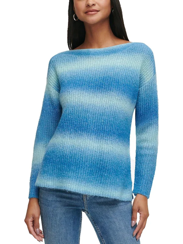 Elegant Clothing For Women Cozy Comfort Style Sale Womens Knit Ombre Pullover Sweater