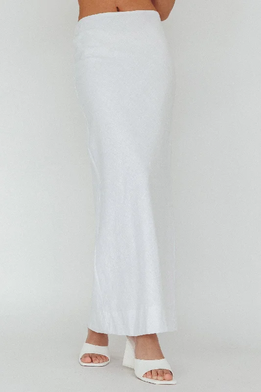 Women's Elegant Clothing Sets Seasonal Picks Philomena Midi Skirt White