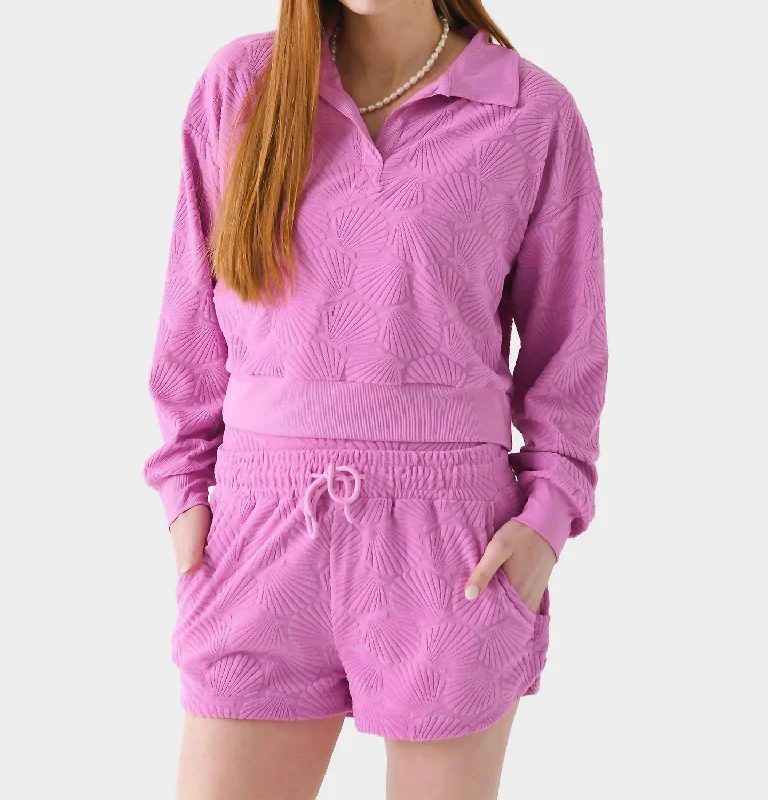 Women's Fashionable Attire For Work Explore What'S New Martina Polo Sweater In Shell Pink