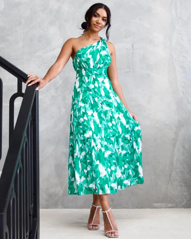 Affordable Fashion Clothing For Women Urban Style Promotions Siena Maxi Dress - Green Print