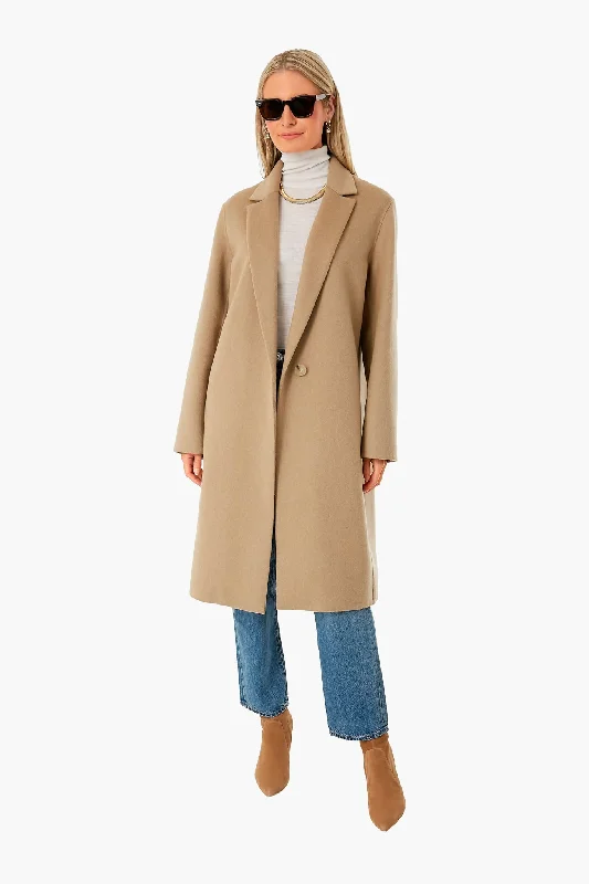 Unmissable Discounts On The Latest Fashion Trends Camello Natural Straight Coat